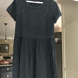 Forever 21+ Acid Washed Black loose fitting dress